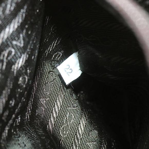 PRADA Shoulder Bag Nylon Beige Auth ac2724 - Picture 12 of 16